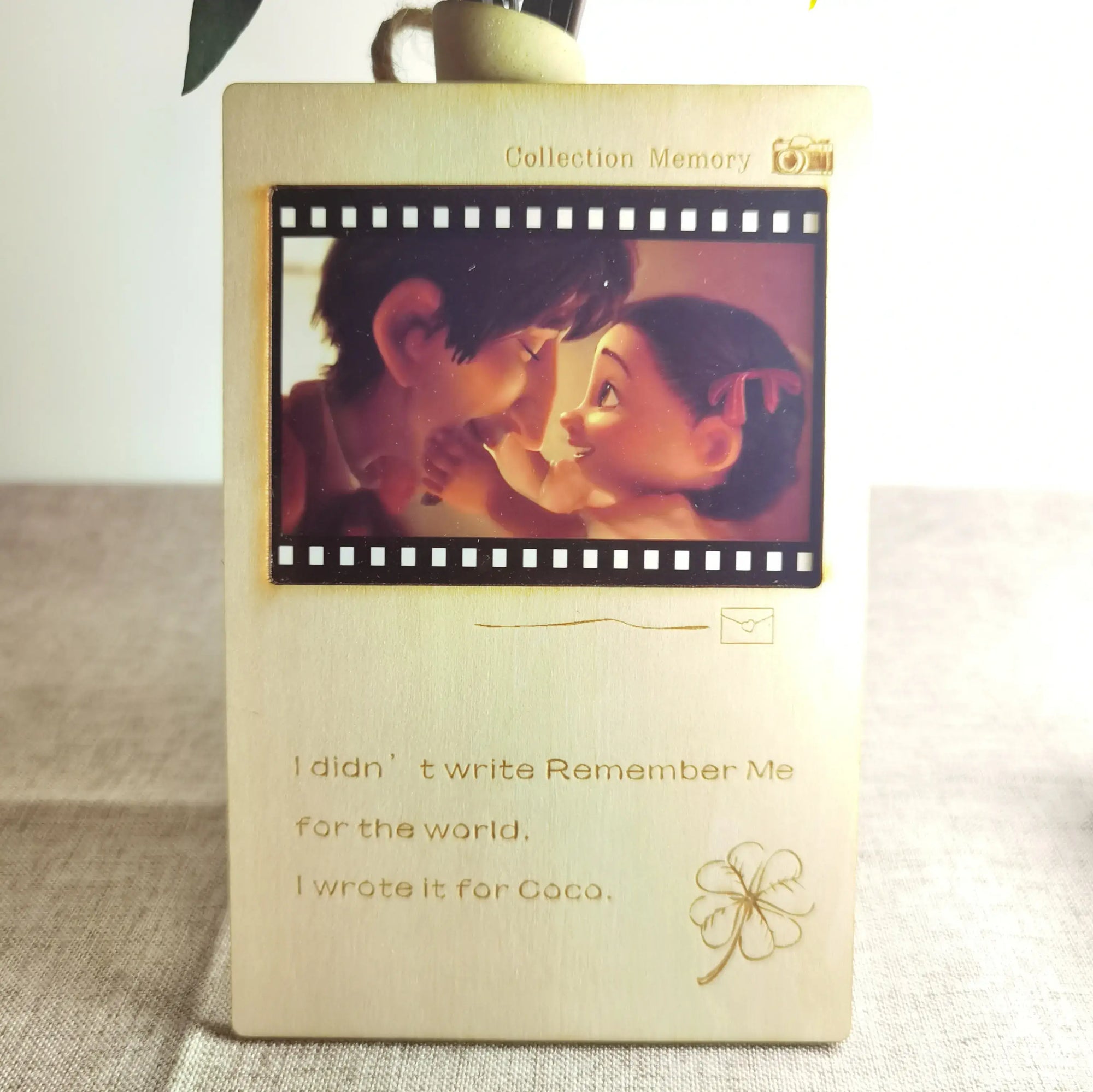 Personalized wooden love letter keepsake