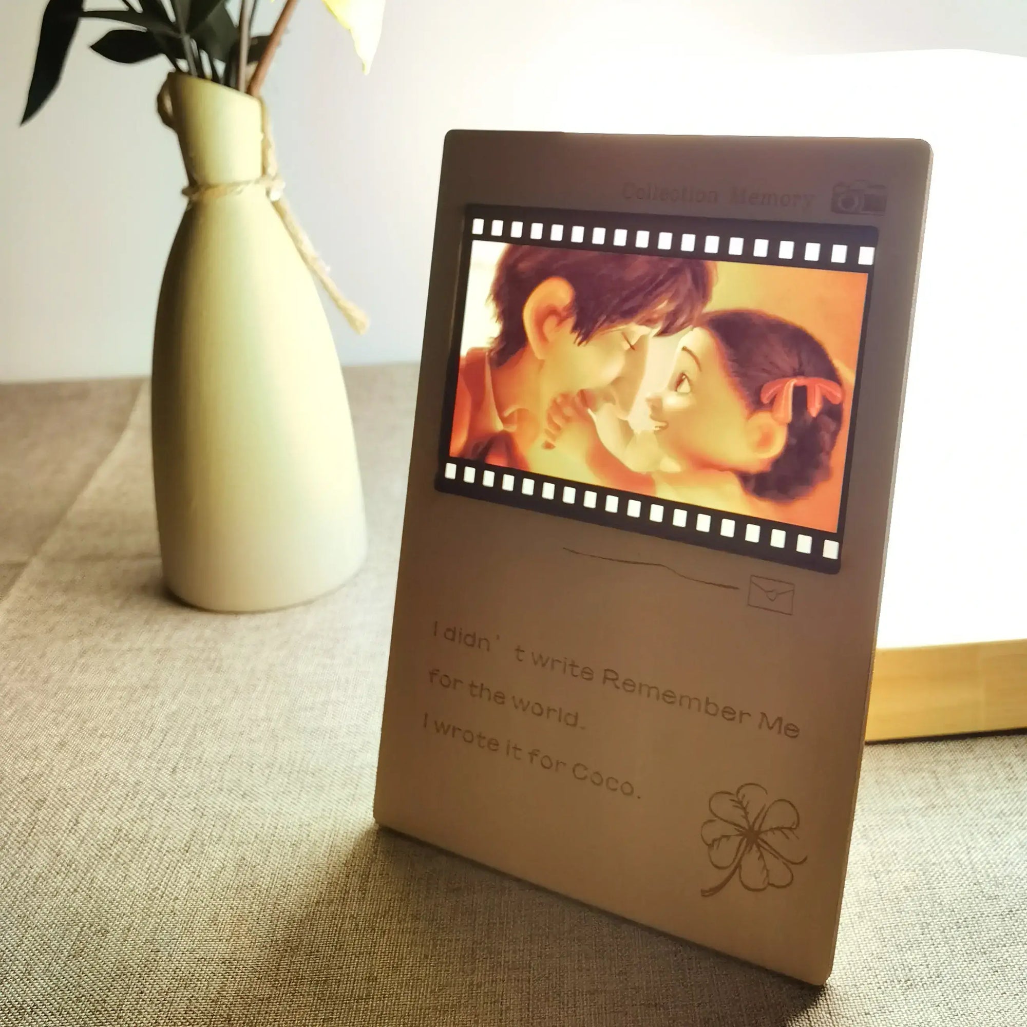 Wooden card with custom message for graduation gift